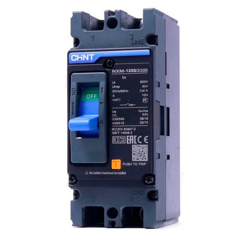 Breaker de caja moldeada Chint -2 Polos 80A