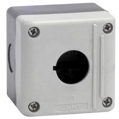 Caja de 1 orificio Gris