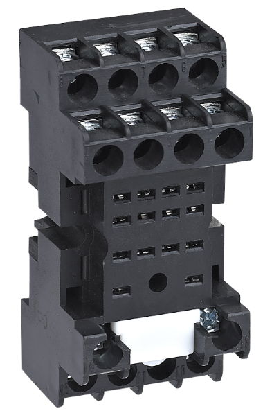 Base enchufable para relés JZX-22F/D de 2 contactos