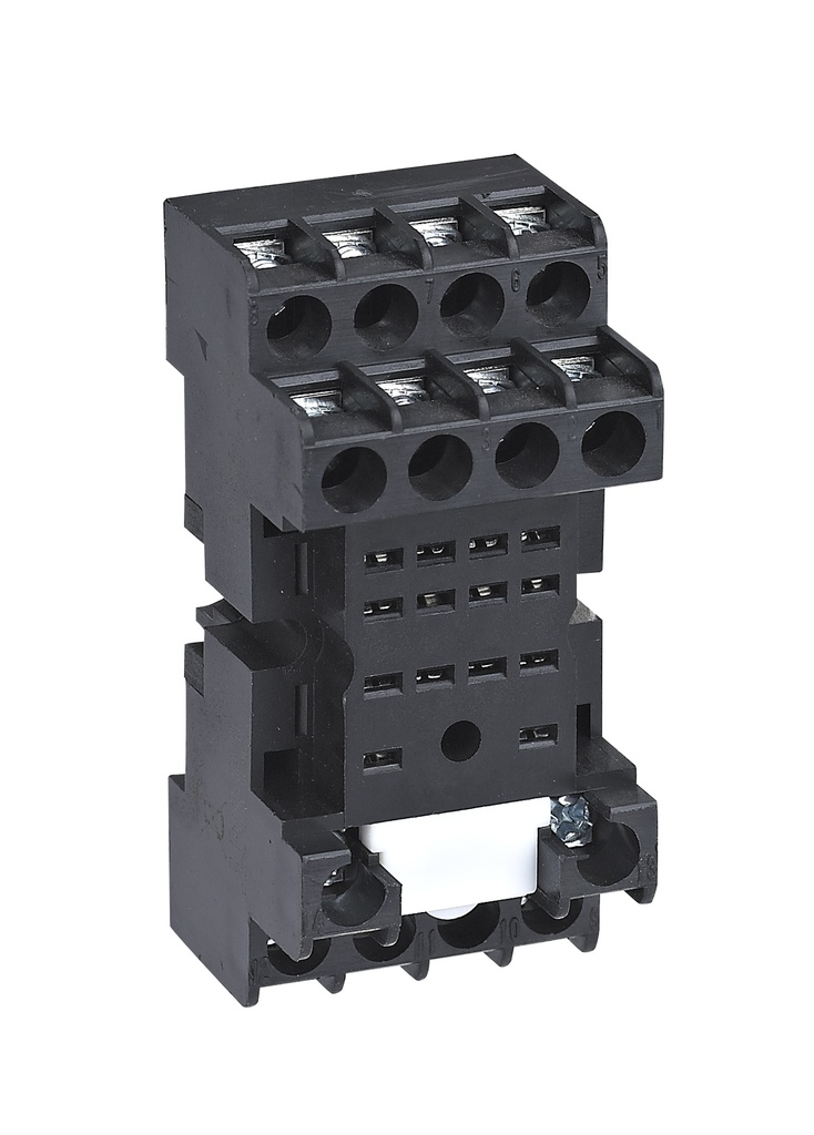 Base enchufable para relés JZX-22F/D de 4 contactos 3+4+4+3