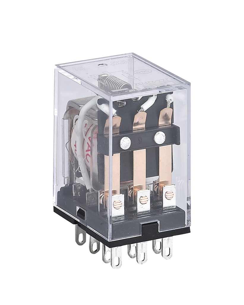 Relé enchufable 5A 2NA/NC 24Vca