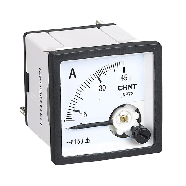 Amperímetro indirecto analógico 72x72mm 100/A AC