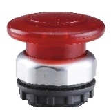 Cabeza pulsador seta momentánea luminosa d:40mm rojo (SIN cuerpo, contactos ni bloque LED)