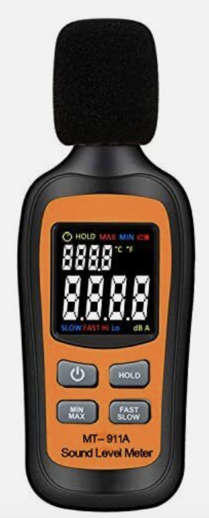 MT-911A Medidor de nivel de sonido digital Decibelio medidor portátil SPL 35dB a 135dB