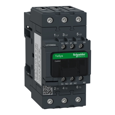 Contactor marca Schneider Electric Serie TeSys D; 65A, Bobina 240VAC, Contactos 3NO Contactos 1NC