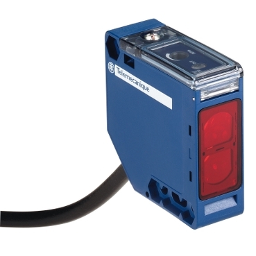 Sensor de Proximidad / Fotoeléctrico marca Schneider Electric Serie XU; Tipo Infrarojo 12-230VAC/DC Reflexión 6M Salida NO/NC cable 2m