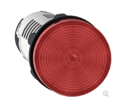 Luz piloto monolitico marca Schneider circular Rojo 230VAC 22mm 