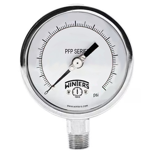 Medidor MANÓMETRO PFP SS 4'' 0-600 PSI 1/2'' NPT BOTTOM