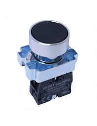 Pulsador Marca Chint NP8; Color Negro No Iluminado momentáneo Diámetro 22mm