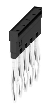 Conexión transversal (Bornera), insertado, Número de polos: 5, Paso en mm (P): 5.10, Aislado: Sí, 24 A, negro