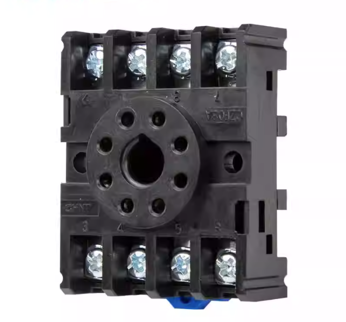 [CZF08A-E] BASE DE 8 PINES P/ RIEL DIN CIRCULAR MOD. JQX, JTX, JMK
