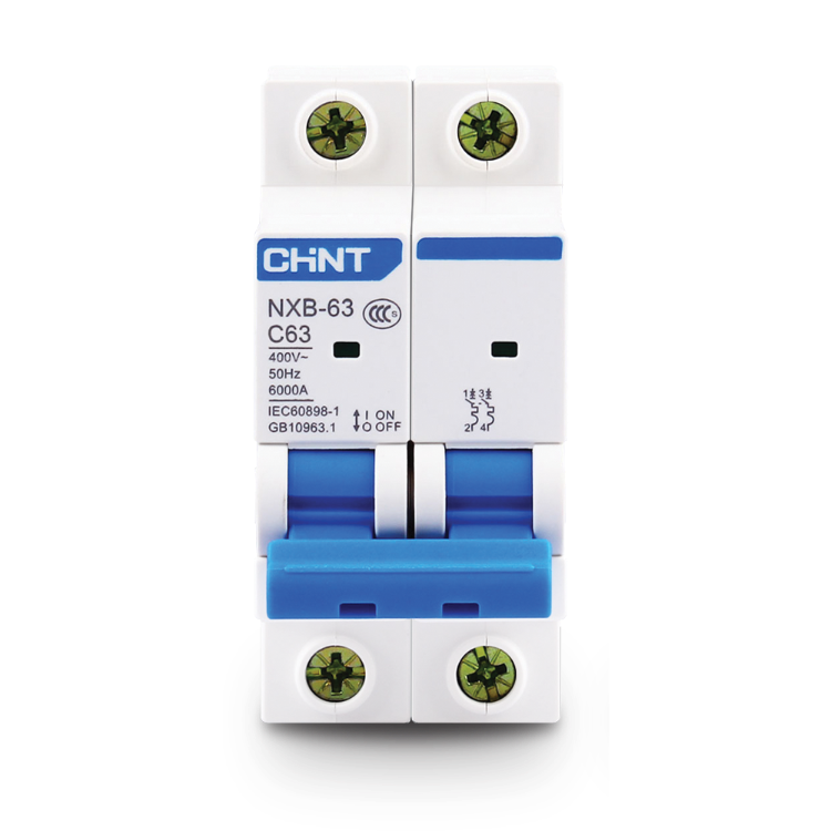 Breaker para Riel Din Chint 2 polos 25A