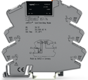 Rele de estado solido con base marca WAGO Serie 857; Amperaje 2A, Bobina 24VDC Voltaje Salida 24-230VAC, Contactos CO 1.