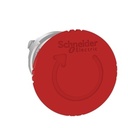 Cabeza Pulsador de Parada de Emergencia marca Schneider Electric Serie Harmony XB4; Seta 40mm, No Iluminado, con enclavamiento mecanico, y Desenclave por giro.