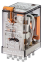 Rele de Control  marca FINDER Serie 55; Amperaje 7A Bobina 230VAC Contactos CO 4      