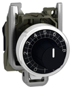 Cabezal de Potenciometro c/base marca Schneider Electric Serie Harmony XB4; Diametro eje 6mm
