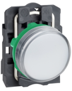 Luz Piloto LED marca Schneider Electric Serie Harmony XB5; Color Blanco Diametro 22mm Bobina 110VAC