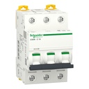 Breaker para Riel Din marca Schneider Electric Serie Acti9; Amperaje 1A Polos 3 Curva C