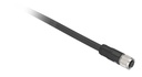 Conectores precableados XZ, hembra recto, M12, 8 pines, cable PUR 5 m