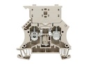 Bornera 6mm² Portafusible marca Weidmüller Serie WSI 6; Amperaje 6.3A calibre 20-8AWG  Nivel 1 Conexión Tornillo, color beige