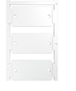 Identificadores /  Codificadores p/ Dispositivos marca Weidmüller Serie ClipCard; Tamaño  30x60mm (6 Unidades)