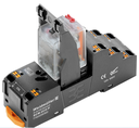 Rele de Control c/ base marca Weidmüller Serie DRIKITP; 10A, Bobina  110VAC Contactos CO 2 Conexión Salida 250VAC PUSH IN             