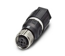 Conector / M12 SPEEDCON marca PHOENIX CONTACT Serie SACC-FS-4QO-0.75-M SCO; Polos 4-Hembra          