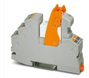 Rele de Control c/ base marca PHOENIX CONTACT Serie RIF; Amperaje 8A Bobina 110VAC Contactos CO 2 Conexión Salida 250VAC/DC, PUSH IN    