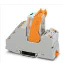 Rele de Control c/ base marca PHOENIX CONTACT Serie RIF; Amperaje 6A Bobina 24VDC Contactos CO 4 Conexión Salida 250VAC/DC PUSH IN    