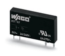 Rele de estado solido marca WAGO Serie 857; Bobina 24VDC Voltaje Salida 230VAC Contactos CO 1. (Base 857-104)      