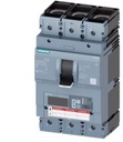 Disyuntor 3VA6 UL Frame 400, capacidad de corte clase M, 35 kA a 480 V, 3 polos, protección de línea ETU560, LSIG, In = 400 A, protección contra sobrecarga Ir = 160 A ... 400 A, protección contra cortocircuitos Isd = 0,6...10 x In, Ii = 1,5...10 x In, protección del conductor neutro opcional con transformador de corriente externo; hasta un 160 % de protección contra fallos a tierra IG = 0,2... 1 x In, tg = 0,05-0,8 s, conexión de cable en ambos lados.