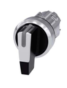Selector marca Siemens Serie SIRIUS ACT; Color  Blanco  Iluminado Momentaneo Posiciones 3 Diametro  22mm