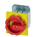 Seccionador Manual de Parada de Emergencia marca Siemens Serie SENTRON; Amperaje 32A Polos  3        