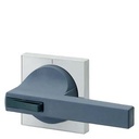 Repuesto para 8UC7212-6BD26 para accionamiento giratorio para puerta para interruptor automático 3VL Diseño 8UC7 Manilla gris titanio, Panel gris claro