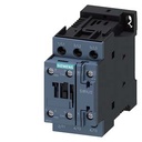 Contactor marca Siemens serie 3RT2; Amperaje 25A 11kW / 400 V, Polos 3 Bobina 110VDC, Contactos Aux: 1NO +1NC, screw terminal, tamaño S0