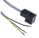Conector con cable marca FESTO serie KMEB; Polos 3P Voltaje  24VDC Aplicacion en Electro Valvula con Tornillo Central M2.5 Longitud Cable 5M