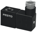 Bobina de Solenoide con conector marca FESTO Serie MSFG; Bobina 24VDC: 4,5 W 42 VAC