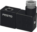Bobina de Solenoide con Conector marca FESTO Serie MSFW; Bobina 230VAC                