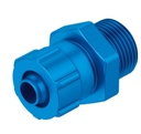 2033  Racor de unión rápida CK-3/8-PK-9 Conexión neumática 1 Rosca exterior G3/8 Conexión neumática 2 Para boquilla estriada diámetro interior 9 mm