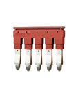 Puente p/ Borneras marca DINKLE Serie DSD; Paso 10mm Polos 5. (DSD01-1005N)              