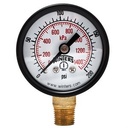 Manometro marca WINTERS Serie PFM; Rango 0-400 psi/kPa Caratula 4in / 100mm Conexion Rosca 1/4in NPT            
