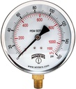 Manometro marca WINTERS Serie PFM; Rango 0-160 psi/kPa Caratula 4in / 100mm Conexion Rosca 1/4in NPT