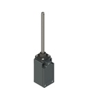 [FM 525-M2] Interruptor de posición con resorte helicoidal Alojamiento: Carcasa metálica, una entrada de conducto roscada M20x1,5 (serie FM) Bloque de contacto: 1NA+1NC acción rápida (B5) Cabeza: Con muelle helicoidal con punta de plástico Grado de protección: IP67 según EN 60529