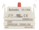 Bloque de Contactos p/ pulsador marca AUTONICS Serie SA-CBM; Contactos  1NC                