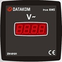 Medidor Voltimetro Digital marca DATAKOM Serie DV; Medidas 96x96mm Fase 1              