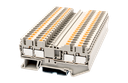 Bornera 2.5mm² marca DINKLE Serie DP; Amperaje 20A Calibre 26-12AWG Nivel 1 Conexion  Push-in          