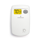 Termostato de bajo Voltaje (No Programable) marca EMERSON  Serie 1E78; Alimentacion 24VDC Rango Temperatura  -45 a 65°C Dimensiones 28.7x81x134.8mm            