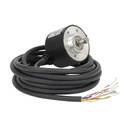 Encoder Incremental marca GENERICO Serie TRD-S; Voltaje  5-12VDC Diametro 38mm Salida NPN Longitud cable 2m          