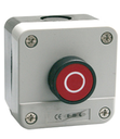 PULSADOR EN CAJA PLASTICA (STOP) NC, (H: 50, W: 66, L: 66,  / XAL-B112