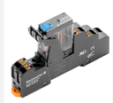 Rele de Control c/ base marca Weidmüller Serie DRIKITP; 10A, Bobina  24VDC Contactos CO 1 Conexión Salida 250VAC/DC PUSH IN    